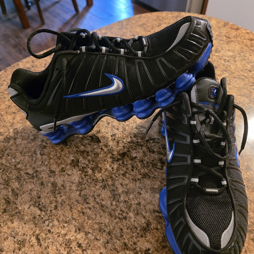 Nike Black and Blue Running Sneakers